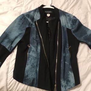NikiBiki denim double zipper jacket